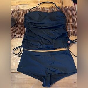 Hurley 2 Piece Swim Set Top Sz L/ Bottoms Sz M